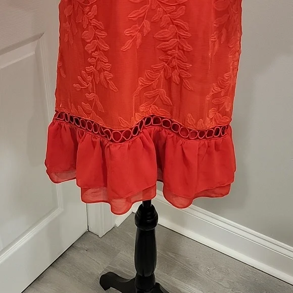 Selfie Leslie Caspar Batwing Red Dress - Picture 5 of 8